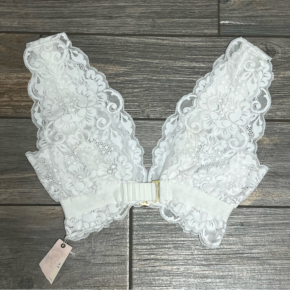 NWT $58 Free People X HAH Got Ur Back Bra Size XS X-Small White - Picture 3 of 9